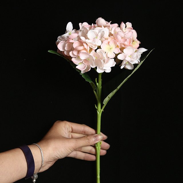 SDNall Artificial Flower Hydrangea Fake Silk Flower Home Wedding Party Floral Decor