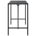 thumbnail image 2 of vidaXL Bar Table with Glass Top Black 180x70x110 cm Poly Rattan, 2 of 4