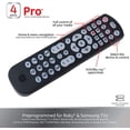 thumbnail image 3 of GE 4-Device Fully Backlit Universal Remote Control, Black, 46260, 3 of 5