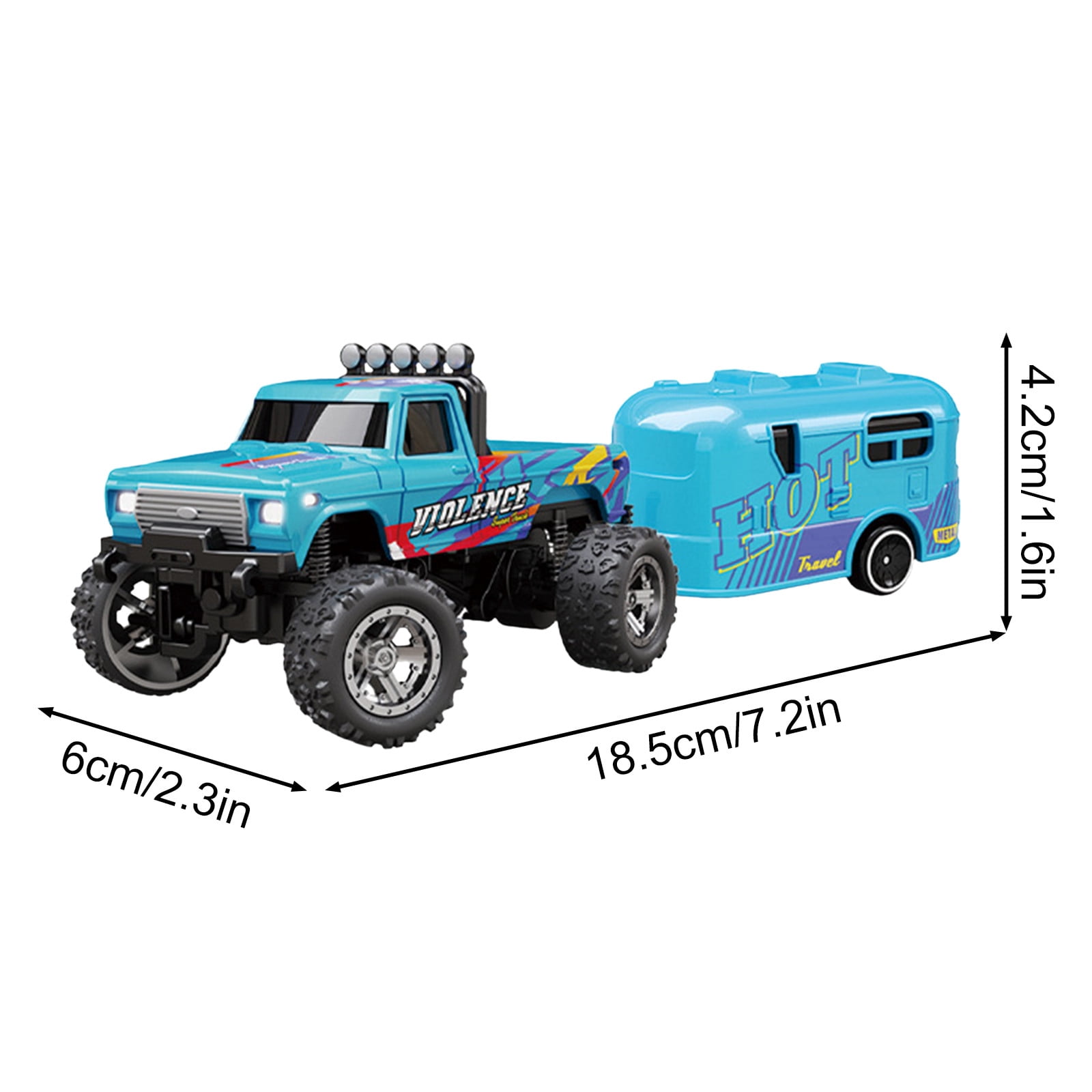Remote Control Car Mini Truck Mini Truck Scale Alloy 2.4 Ghz Rc Semi Truck with Trailer Truck Remote Control Car with Lights for Kids Gifts Gifts for Kids