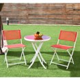 thumbnail image 1 of Costway Ensemble Bistro Pliant 3 Pcs Table et Chaises Jardin Cour Arrière Patio Rouge, 1 of 6