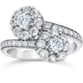 thumbnail image 1 of 1 1/2 Ct Diamond Forever Us 2-Stone Anniversary Ring White Gold Lab Grow, 1 of 2