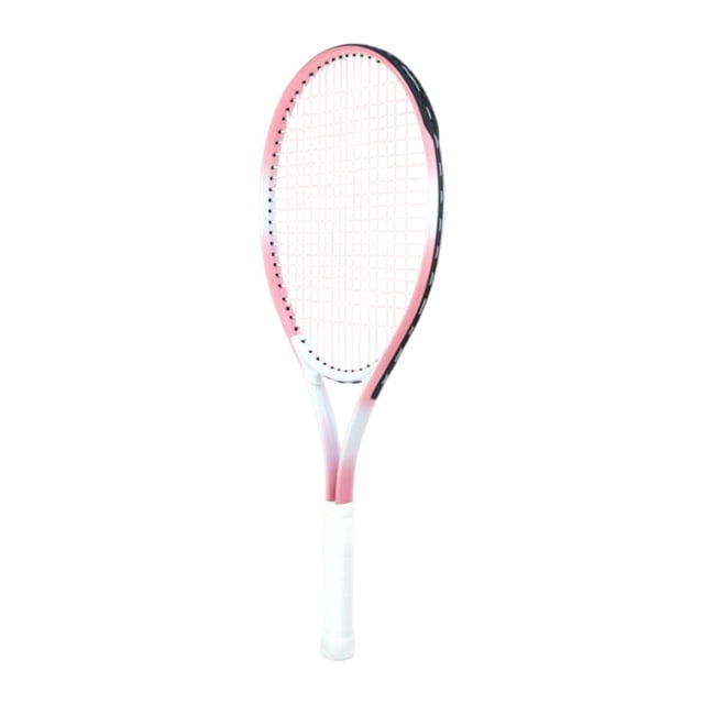 Siruishop Tennis Racket High Strength Nylon Strings Portable Comfortable Tennis Equipment Pink White
