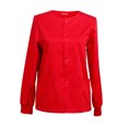 thumbnail image 1 of Veste de Sarrau pour Femmes, Tenue de Travail, Fermeture à Boutons-Pression à l'Avant, Veste de Réchauffement pour Sarraus, 1 of 4