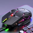 thumbnail image 2 of JilgTeok 3 Packs 4 Vitesses DPI Ajustement RGB Coloré Multi-Appareils Adaptés à la Programmation Macro Connexion Filaire USB Personnalisée Souris de Jeu Accessoires d'Ordinateur Liquidation, 2 of 6