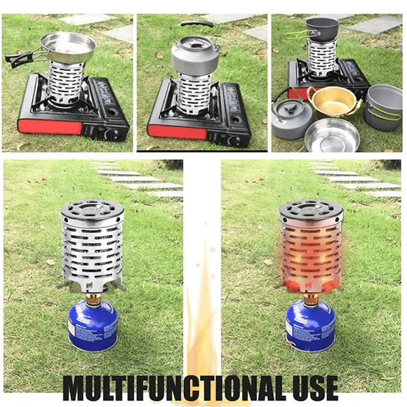 Outdoor Portable Heating Cover Gases Heater Stoves Mini Heater Cap Camping Infrared Heater Stove Stainless Steel Oven