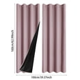 thumbnail image 2 of Rideaux Modernes Isolés Thermiques Assombrissants pour Salon et Chambre, Réduisant le Bruit, Design Uni, Draperies de Fenêtre, 2 of 4