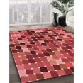 thumbnail image 3 of Ahgly Company Tapis d'Intérieur Lavable en Machine Carré Rouge, 3 Pieds Carré, 3 of 7
