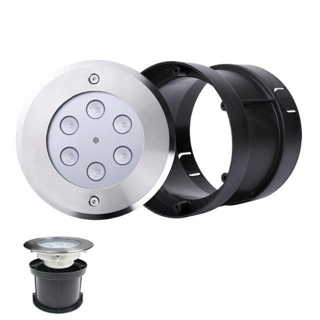 LED Underwater Projection Light Embedded Swimming Pool Light Outdoor Underwater Buried Light IP68 Grade 12V Waterproof Stainless Steel