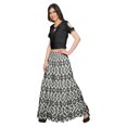 thumbnail image 2 of Moomaya Printed Two Piece Flared Skirt And Crop Top Rayon Ethnic Set For Girls, 2 of 6