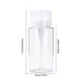 thumbnail image 2 of Distributeur de Pompe à Acétones Bouteille à Pression Transparente pour Dissolvant de Vernis à Ongles Alcools Lotion Démaquillant Voyage Portable Réutilisable Étanche Scellé 100Ml 150Ml 200Ml Rechargeable Format Voyage, 2 of 6