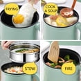 thumbnail image 4 of LSLJS Hot Pot, 1.7 Liter Wok with Steam Compartment, 2 Speed Heat Setting, Dorm/Office/Travel Mini Hot Pot Multifunctional Frying Pan, 4 of 9