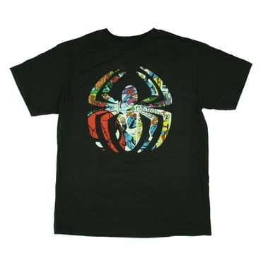 Spiderman T-Shirt Graphique à Motif de Remplissage de Bande Dessinée avec Logo pour Garçon, Moyen
