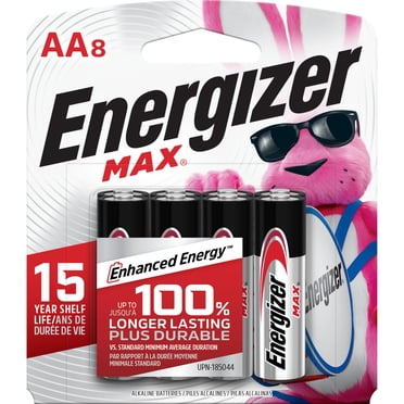 Energizer MAX AA Batteries (8 Pack), Double A Alkaline Batteries