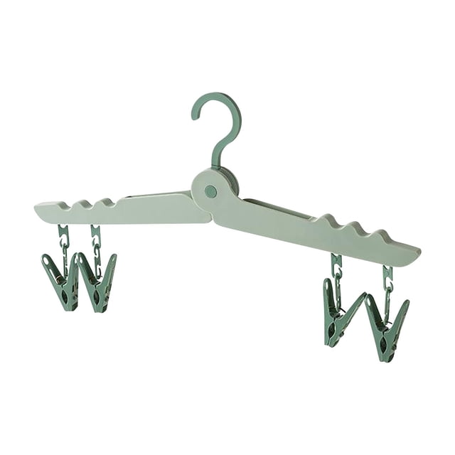 TopLLC Storage Bins Folding Clothes Hanger Portable Travel Multi Functional Plastic Clothes Hanger Storage Bags