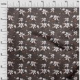 thumbnail image 3 of oneOone Cotton Silk Brown Fabric Floral Craft Projects Decor Fabric Printed By The Yard 42 Inch Wide, 3 of 4