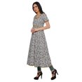 thumbnail image 2 of Moomaya Kurta à Manches Courtes Imprimée pour Femmes, Kurti à Fente avant, Vêtements d'Été, 2 of 6