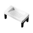 thumbnail image 2 of Toilet Step Stool for Squatting, Plastic Footrest with Foldable, Stackable Design, Non-Slip, Versatile Potty Assistance for Home and Bathroom Use, White/Gray/Blue, 40x22x17 cm, 2 of 6