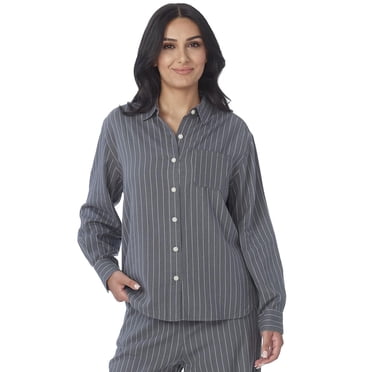 Secret vêtements de nuit Chemise oversize en flanellette à fines rayures