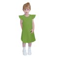 thumbnail image 1 of QIPOPIQ Robe en Coton pour Tout-Petites Filles à Double Manches Volantées, Robe pour Bébé à Nouer dans le Dos, Robes Décontractées à Volants pour Enfants, Liquidation, 1 of 8