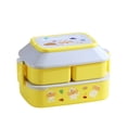 thumbnail image 2 of Up to 50% off ! TopLLC Double-layer Compartmented Lunch Box Student Insulated Lunch Box Microwave Portable Portable Compartmented Lunch Box on Clearance, 2 of 6