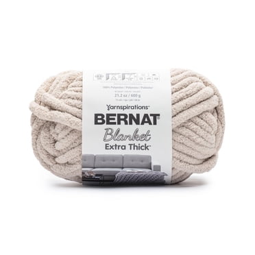 Bernat® Blanket Extra Thick™ #7 Jumbo Polyester Yarn, Oatmeal 21.2oz/600g 72 Yards
