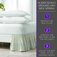 thumbnail image 3 of EasyFit Wrap Around Eyelet Ruffled Bed Skirt (Queen/King), White, 3 of 7