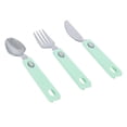 thumbnail image 3 of Cool Gear Turquoise Slider Cutlery Set - Travel Fork, Knife, Spoon, 3 of 3