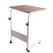 Liftable Bedside Table, 60 X 40cm C Shape Metal Frame Mobile Laptop Desk Bedside Laptop End Side Desk for Home Sofa Dining Table, Computer Desk