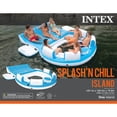 thumbnail image 2 of Intex Splash N Chill Island Inflatable Water Float with Quick Fill Air Pump, 2 of 12