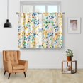 thumbnail image 2 of Colorful Leaves Kitchen Curtains - Floral Spring Botanical Tier Cafe Curtains Farmhouse Country Small Window Curtains for Bathroom Living RV Rod Pocket Window Drapes 36 Inch 2 Panels Set 28 "x36", 2 of 5