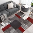 thumbnail image 1 of BY COCOON 4x6 Area Rug | Area Rugs For Living Room Carpet For Bedroom Washable Rug (120 Cm x 170 Cm Red Rug), 1 of 1
