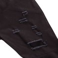 thumbnail image 3 of Girls Toddler Stretchy Flare Pants Elastic Waist Soft Ripped Denim Trousers, 3 of 6