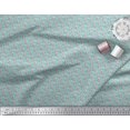 thumbnail image 3 of Soimoi Polyester Crepe Fabric Leaves & Rose Small Print Fabric by The Yard 52 Inch Wide, 3 of 3