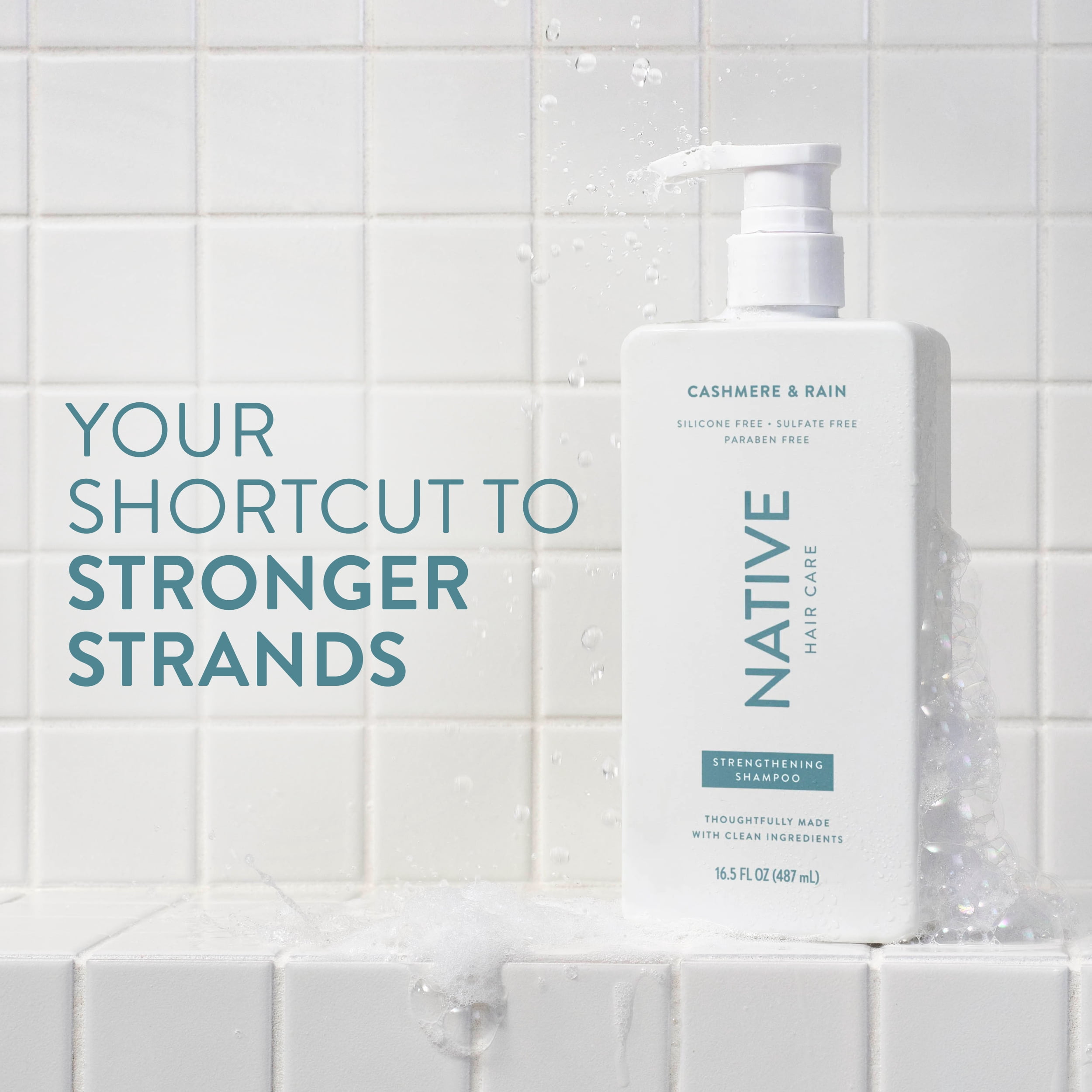 Shampooing Native Nettoyage quotidien Agrumes et musc végétal, 487 mL