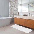 thumbnail image 2 of Pure White Microfiber Polyester Double Sink Bath Mat Runner - 48"L x 20"W, 2 of 6