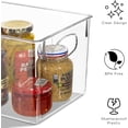 thumbnail image 2 of Sorbus Large Plastic Storage Bins - for Kitchen Organization, Pantry Organizers and Storage, Fridge Organizer, Cabinet Organizer, Refrigerator Organizer Bins - Clear Storage Bins (8 pack), 2 of 8