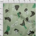 thumbnail image 3 of oneOone Viscose Chiffon Light Green Fabric Abstracts Dress Material Fabric Print Fabric By The Yard 42 Inch Wide, 3 of 5