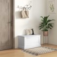 thumbnail image 2 of HOMCOM Coffre de Rangement Moderne, Boîte en Bois pour Salon, 31,5 Pouces, Blanc, 2 of 10