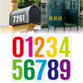 thumbnail image 2 of 4 Inch Large Size Number Stickers, 1 Sheet Self Adhesive House Numbers for Mailbox, Trash Cans - Waterproof Vinyl Numbers Sticker, for Easy Backing Peeling, Bold and Easy-to-Read House Number Labels, 2 of 9