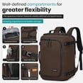 thumbnail image 3 of Joyway 20-Inch Front Opening Expandable Carry-On Luggage with Detachable Spinner Wheels and Travel Backpack, 3 of 6