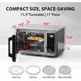thumbnail image 5 of (Open Box) Toshiba ML2-EC09SAIT(SS) 0.9 Cu. Ft. 6-in-1 Countertop Inverter Microwave, Air Fryer and Speedy Combi, Compact Convection , 900W, Stainless Steel -Open Box, 5 of 5