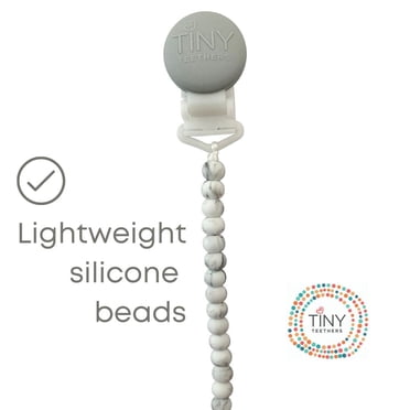 Attache-sucette avec pince Tiny Teethers pour les nourrissons
