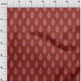 thumbnail image 3 of oneOone Rayon Red Fabric Block Craft Projects Decor Fabric Printed By The Yard 56 Inch Wide, 3 of 4