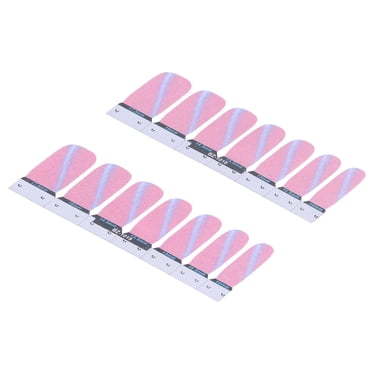Adhesive Nail Wraps, Fashionable Nail Polish Strip Charming with 14pcs for Salons