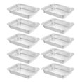 thumbnail image 2 of Shisuyan 10 Pcs Rôtissoires Jetables Four Table à Vapeur Poêle en Feuille d'Étain Fournitures de Service pour Aliments Rôtissoire en Papier d'Aluminium Boîte en Papier d'Aluminium pour la Maison, 2 of 8