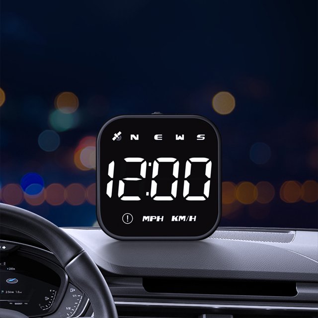 Dvkptbk Digital Display Gps Speedometer Extend Digital Display Vehicle Odometer Trip Meter Overspeed Alarm Vehicle GPS
