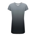 thumbnail image 4 of LOVZFMLL Robes d'Été pour Femmes T-Shirt Décontracté Ample Robe Droite Col en V Manches Courtes Basique Tenues Quotidiennes Gris S, 4 of 5