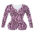 thumbnail image 1 of MesaSe Women V-Neck Bodycon Bodysuit Button Sleepwear Jumpsuit Shorts Rompers, 1 of 2