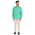 thumbnail image 2 of Bestman Solid Formal Button Down Shirt For Men Long Sleeve With Patch Pocket Business Wear, 2 of 7